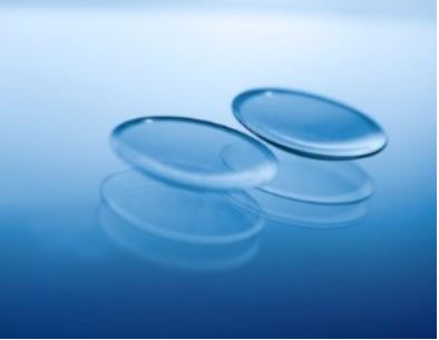 Rigid gas-permeable (RGP) hard contact lenses